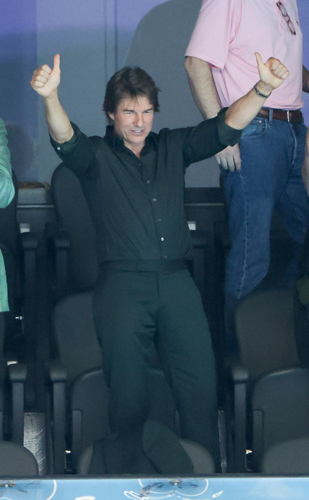 Tom Cruise, Olympics 2024, Day 1, Swimming