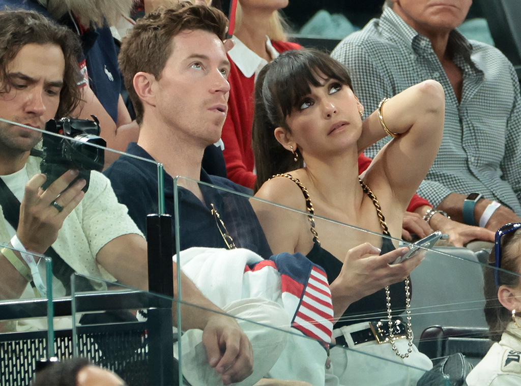 Shaun White, Nina Dobrev, 2024 Olympics, Day 2, Star Sightings