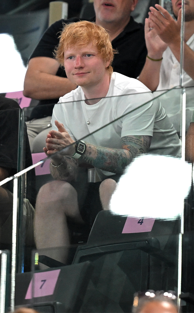 Ed Sheeran, 2024 Paris Olympics, Star Sightings