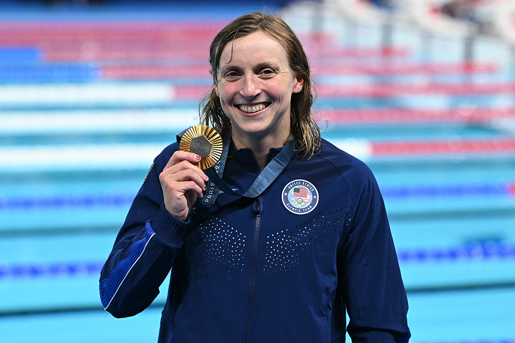 2024 Paris Olympics, Team USA, gold medal winners, Katie Ledecky