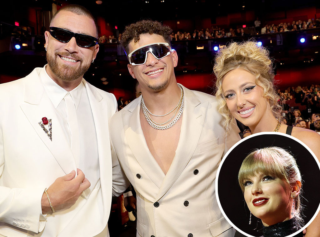 Travis Kelce Joined by Patrick & Brittany Mahomes at Taylor Swift Show