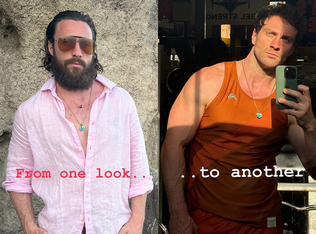 Aaron Taylor-Johnson parece irreconhecível depois de raspar a barba