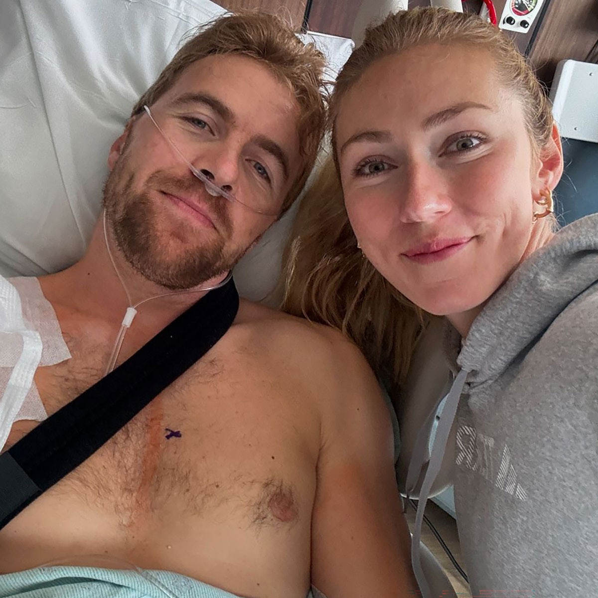 Mikaela Shiffrin, Aleksander Aamodt Kilde, Hospital, Instagram, 2024