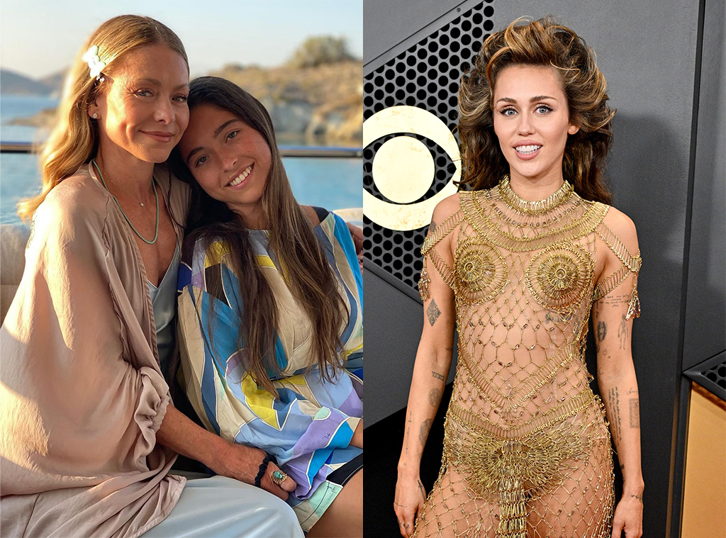 Kelly Ripa, Lola Consuelos, Miley Cyrus