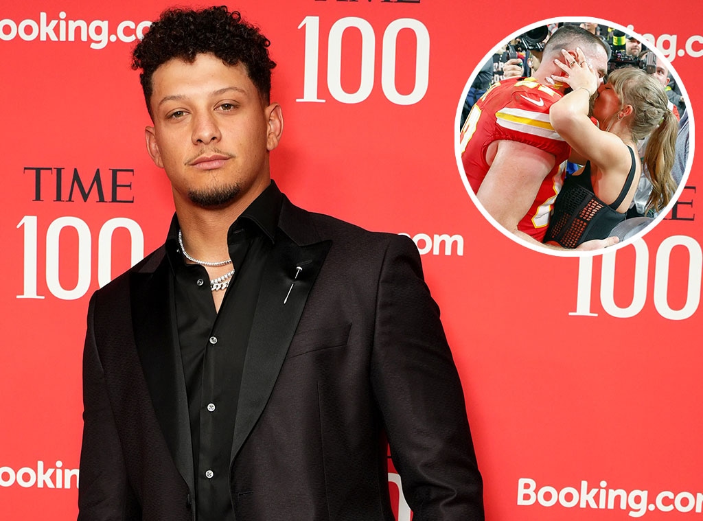 Patrick Mahomes, Travis Kelce, Taylor Swift