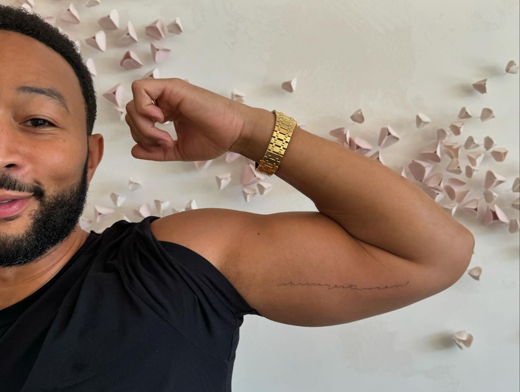 All of You Will Love John Legend's Meaningful Tattoo Tribute to Kids, image size:1024x772