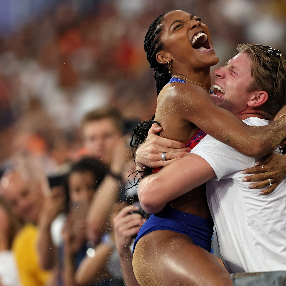 Tara Davis-Woodhall & Hunter Woodhall Reveal Their 2024 Olympics Goals