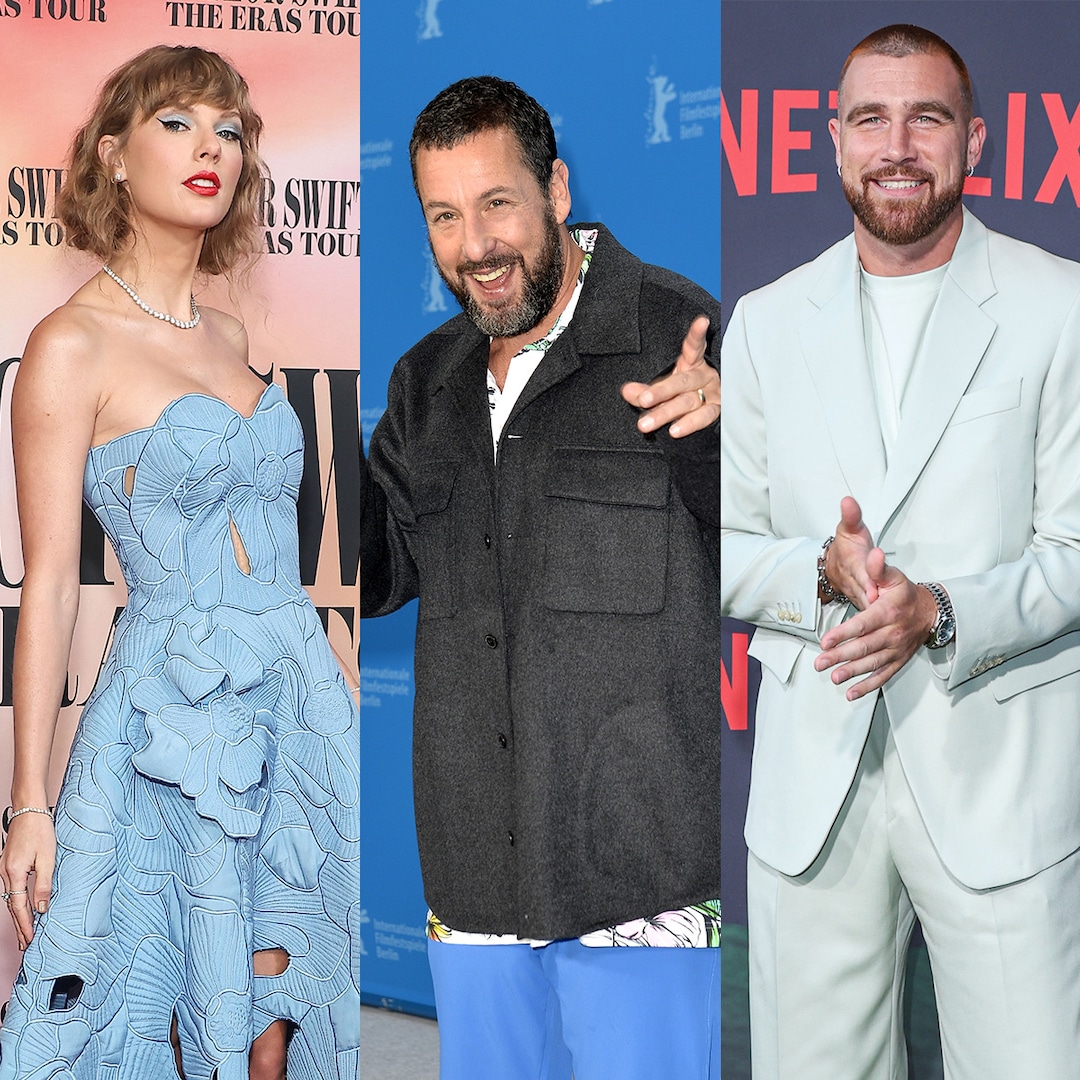 Travis Kelce Reacts to Adam Sandler’s Comments on Taylor Swift Romance – E! Online Travis Kelce Reacts to Adam Sandler’s Comments on Taylor Swift Romance – E! Online