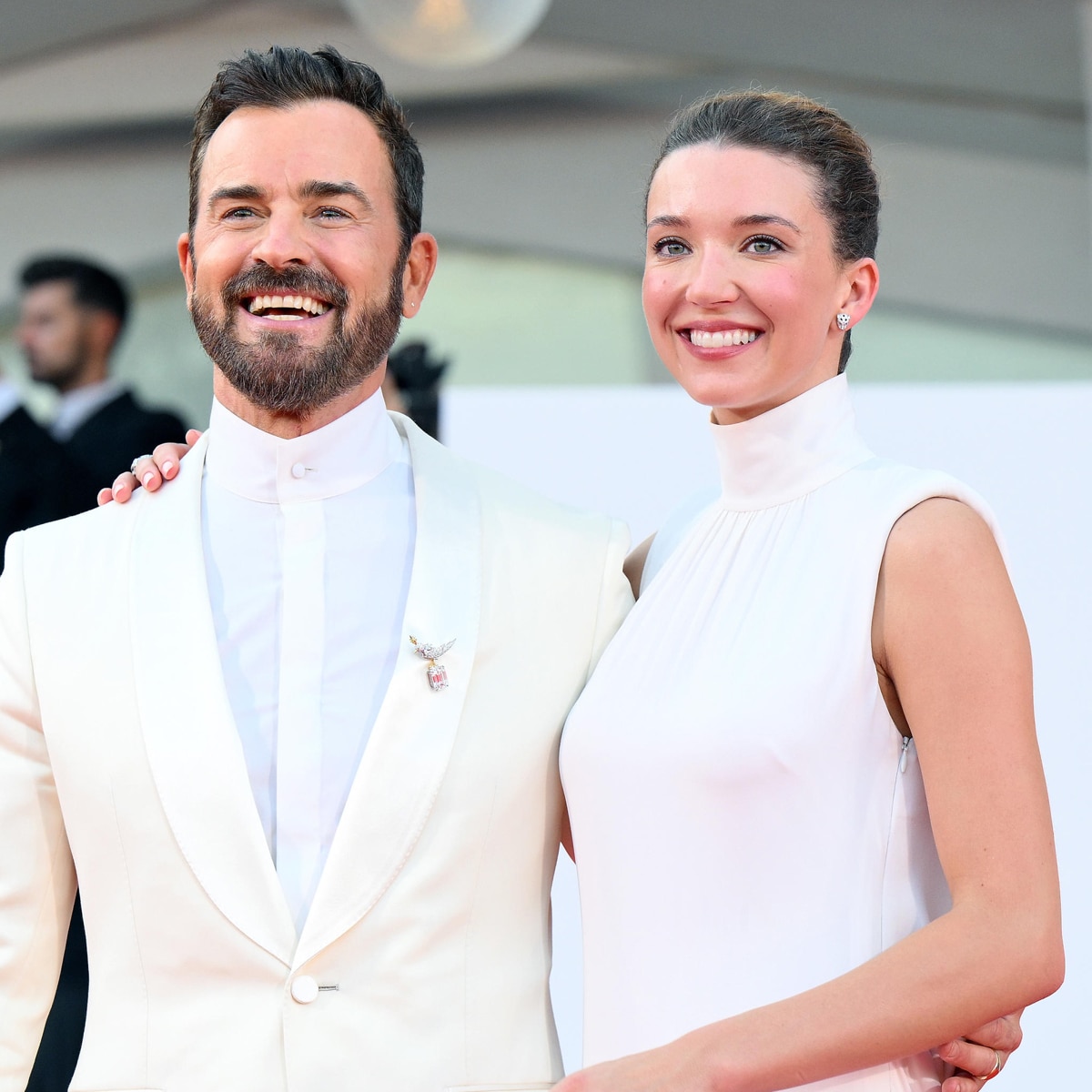 Justin Theroux, Nicole Brydon Bloom, 2024 Venice Film Festival, star sightings, engagement ring