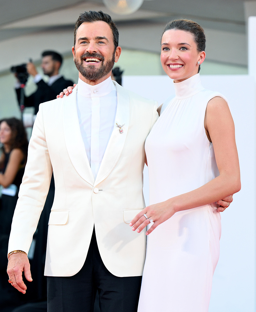 Justin Theroux, Nicole Brydon Bloom, 2024 Venice Film Festival, star sightings, engagement ring