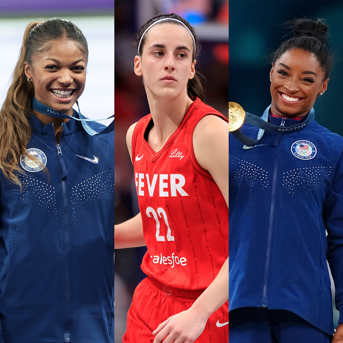 You’ll Flip Over Simone Biles, Gabby Thomas & Caitlin Clark’s Meet Up