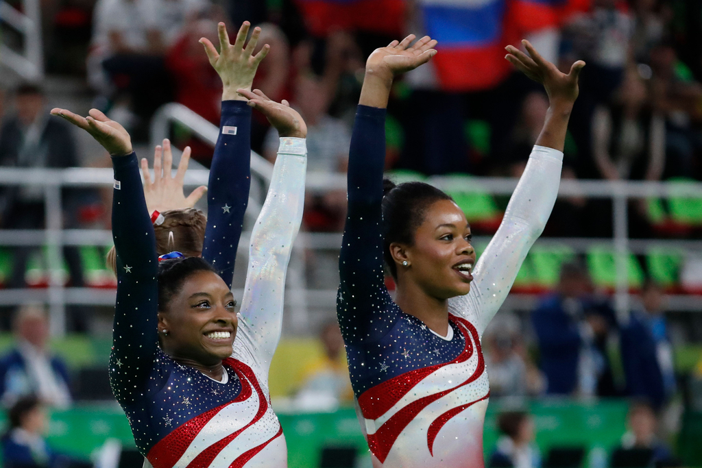 Simone Biles and Gabby Douglas