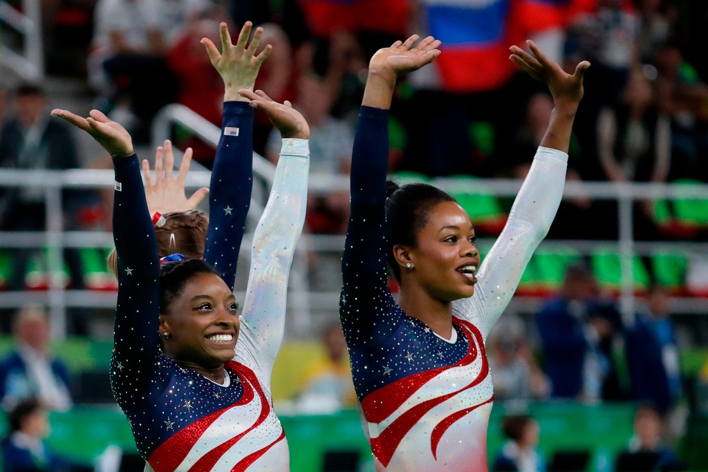 Simone Biles and Gabby Douglas
