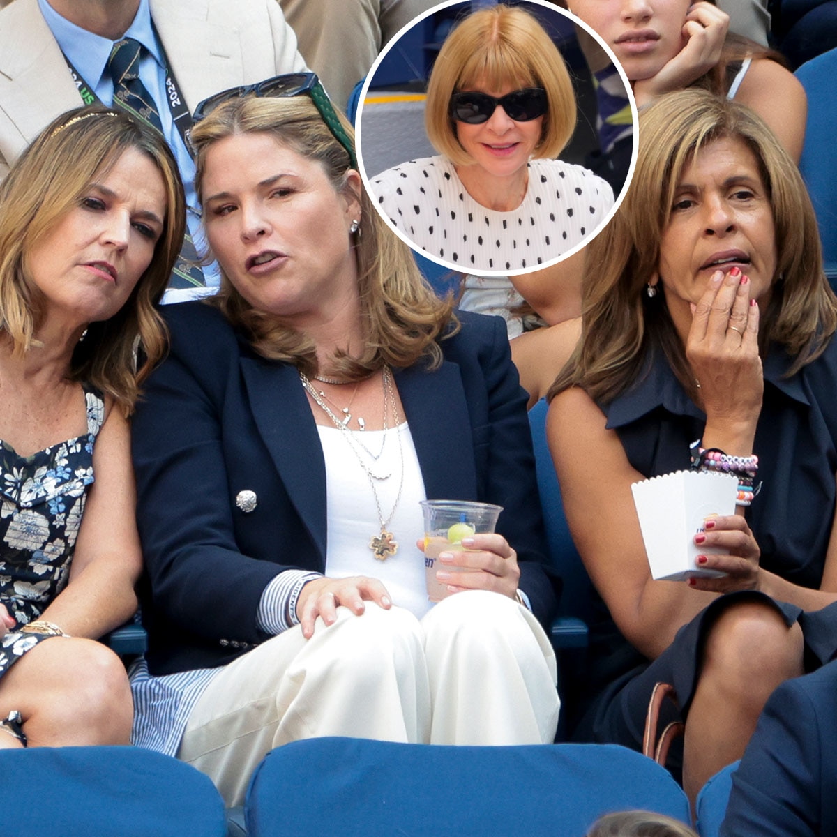 Hoda Kotb, Jenna Bush Hager, Savannah Guthrie, and Anna Wintour