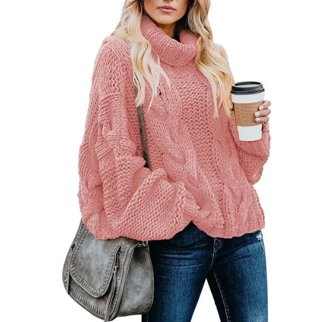 ANGELA DAVIS 売れ筋商品|||アンジェラ デイヴィス ニット&セーター アウター レディース Turtlenecks Pink V-Neck Leaf Mesh Pullover Style 241918 | 1ère Avenue