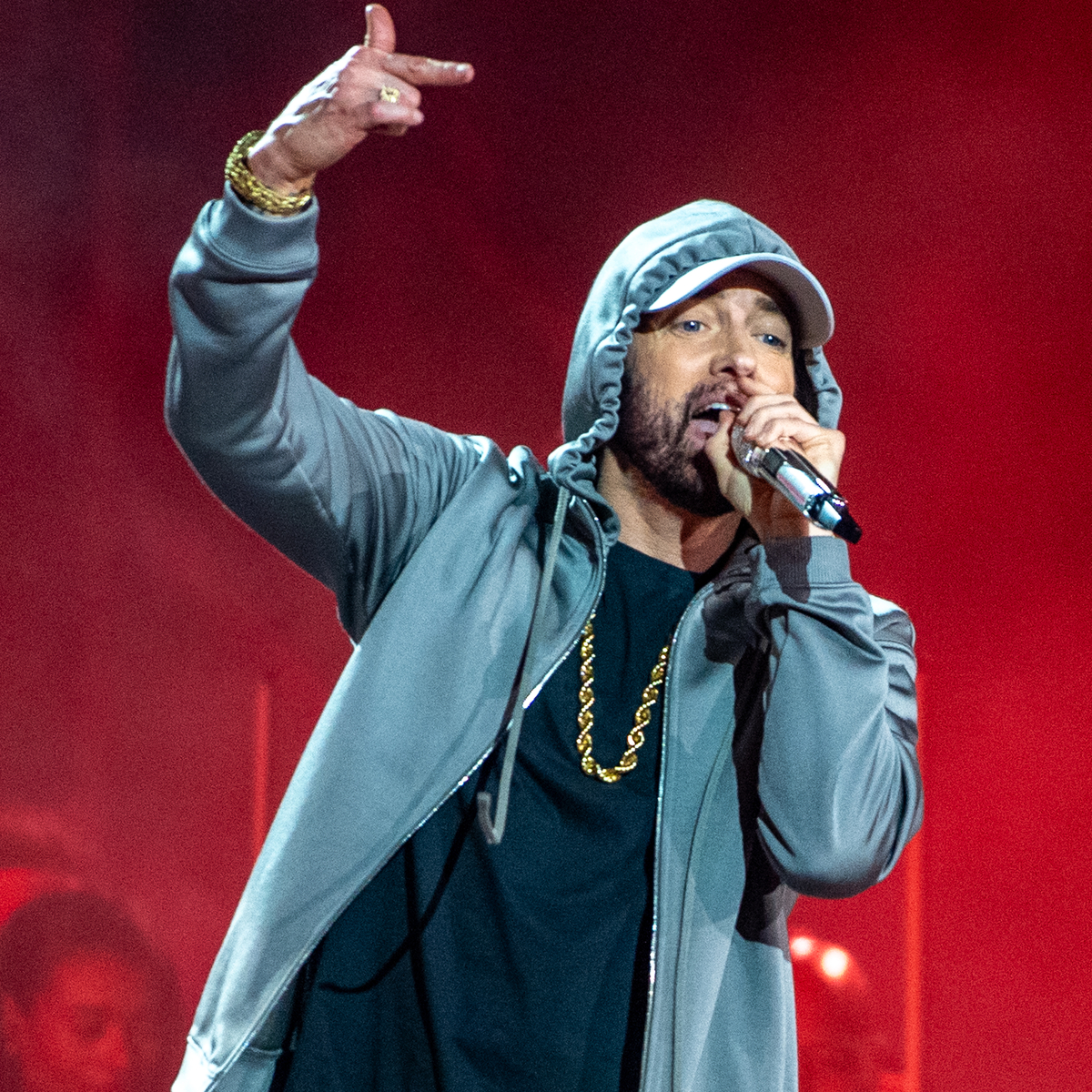 Eminem Makes Surprise Cameo at Kamala Harris Campaign Rally in Detroit - E! Online