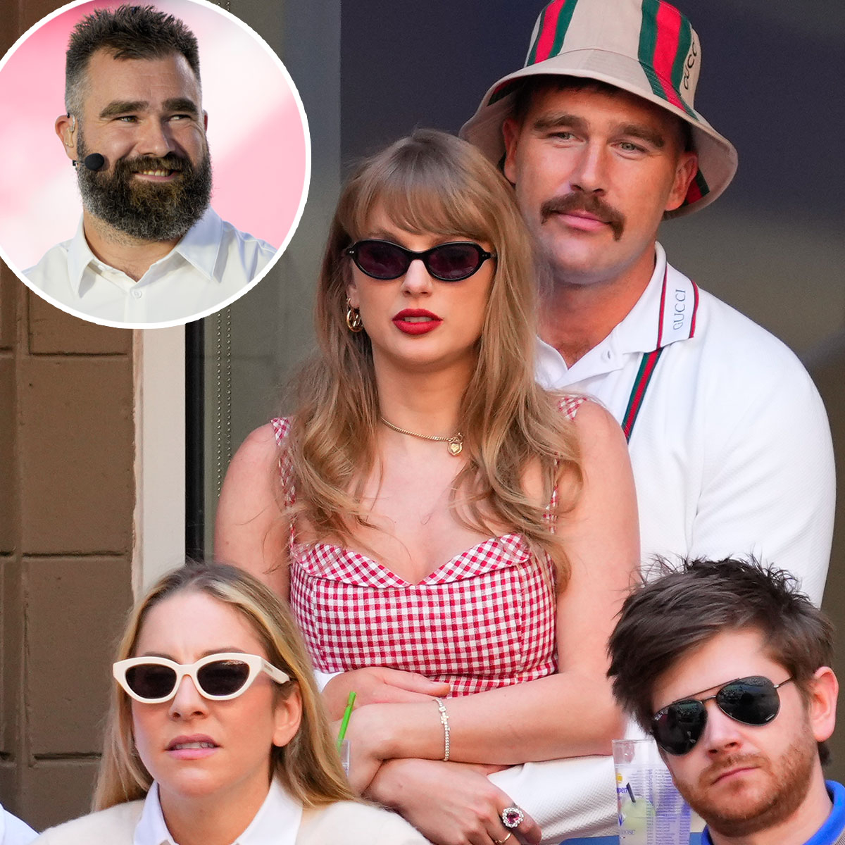 Travis Kelce, Taylor Swift React to Jason Kelce Mentioning His “T-ts” 