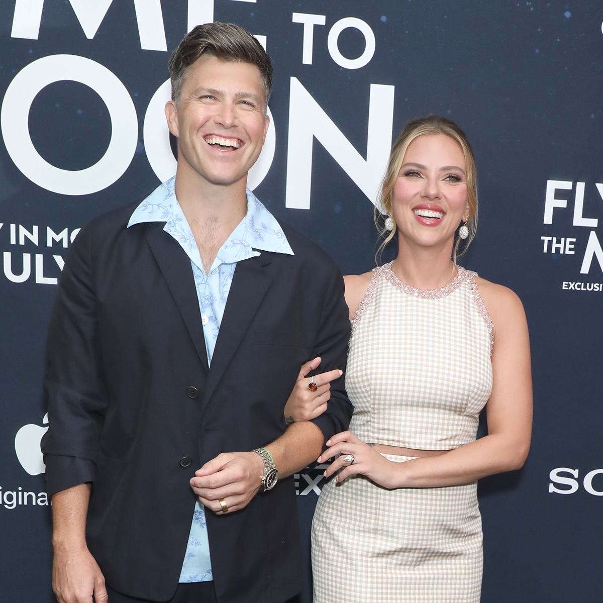 Colin Jost Details Relationship Between Son Cosmo and Scarlett Johansson's Daughter Rose - E! Online