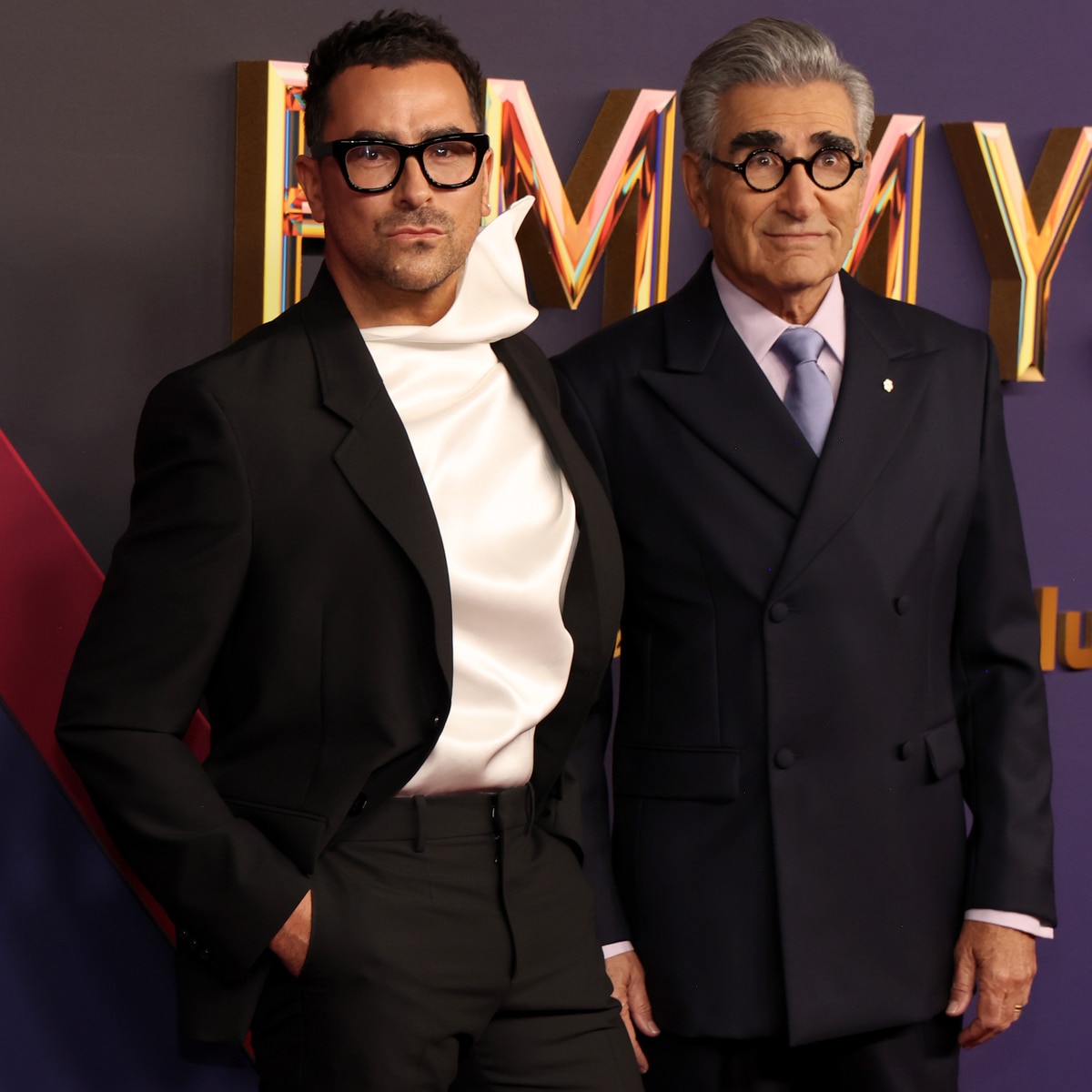 Dan Levy and Eugene Levy at Emmys