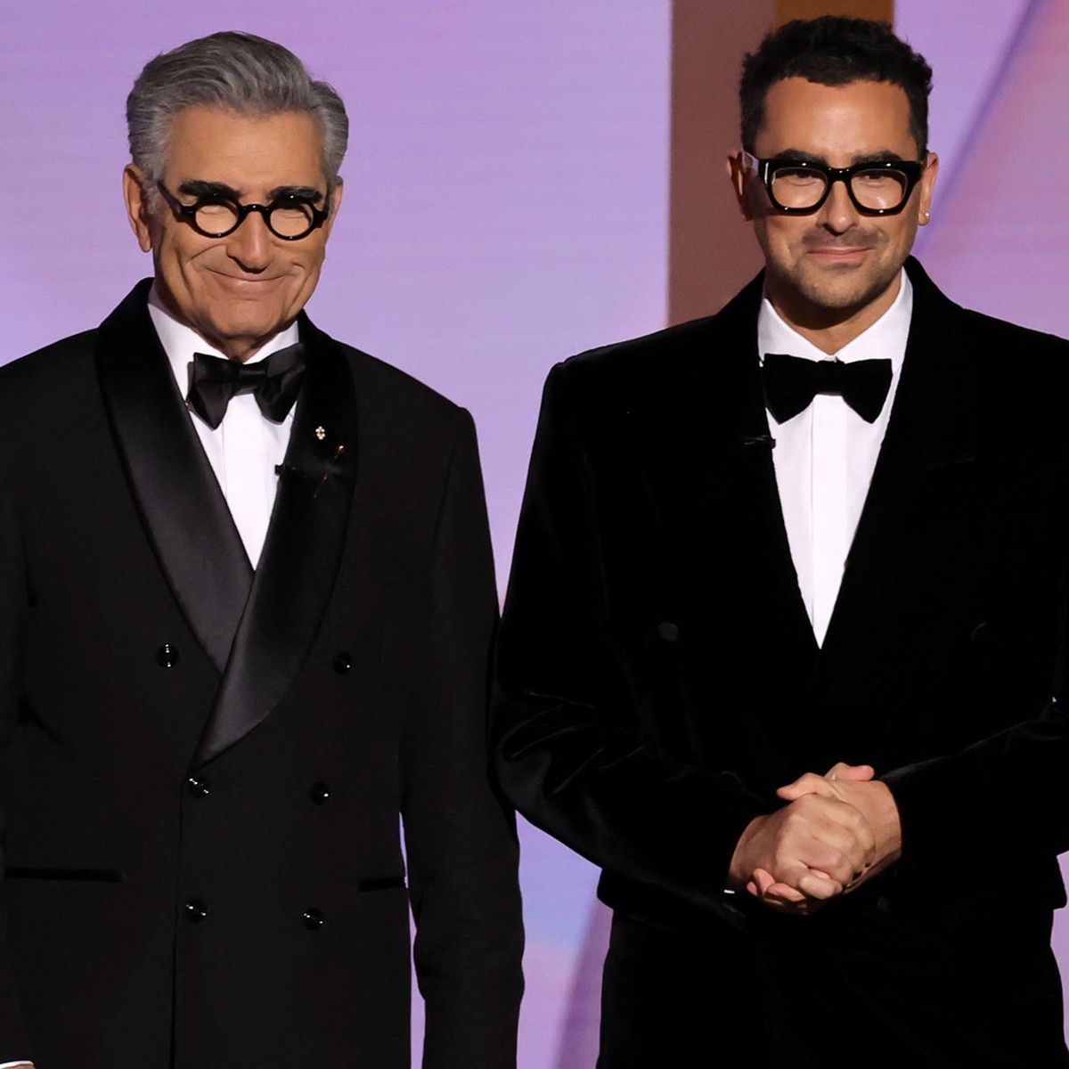 Dan Levy and Eugene Levy at 2024 Emmys