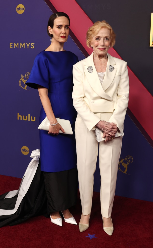Holland Taylor and Sarah Paulson Steal the Show on the 2024 Emmys Red Carpet