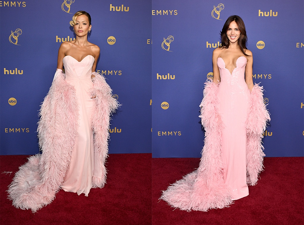 Rita Ora, Eiza González Have Fashion Mishap With Twinning Emmys Looks