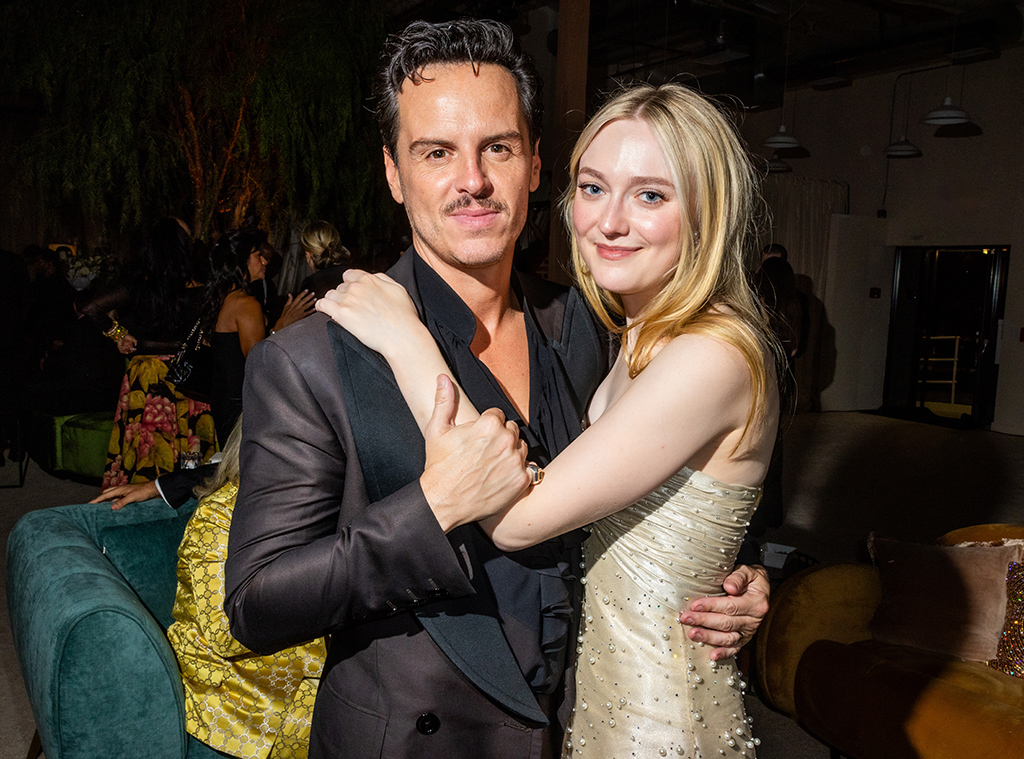 Andrew Scott, Dakota Fanning, 2024 Emmys, After Party, Netflix