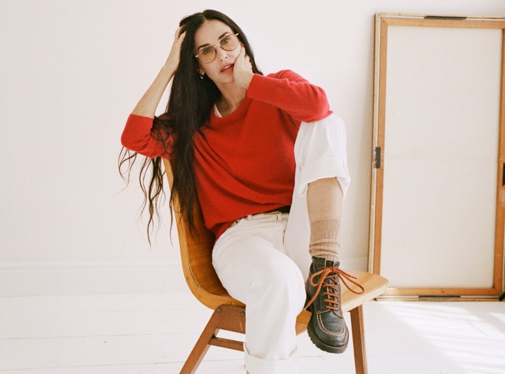 Demi Moore J Crew Portrait Fall 2024 Vintage JCrew 90s Edit