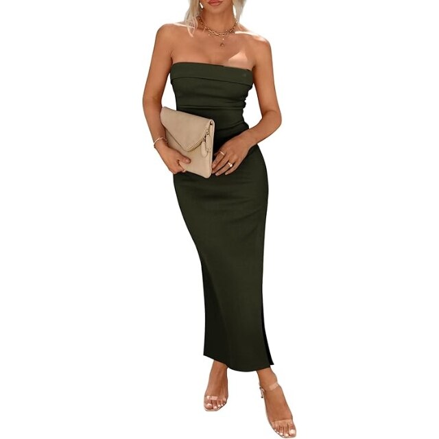 Tube dress for wedding guest best sale
