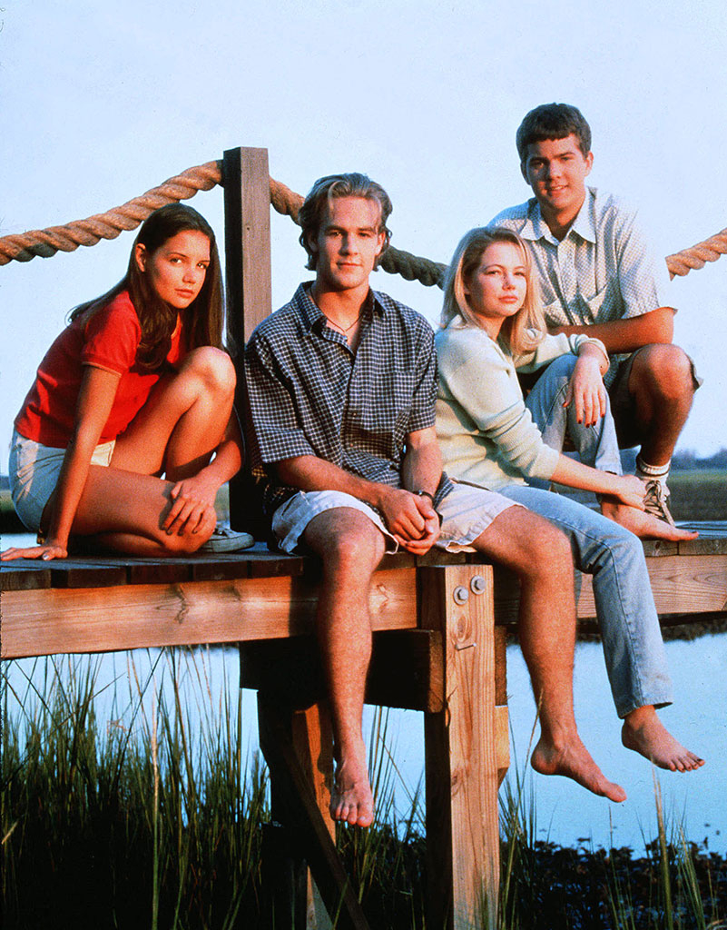 Katie Holmes, James Van Der Beek, Michelle Williams, Joshua Jackson, Dawson's Creek, 1998