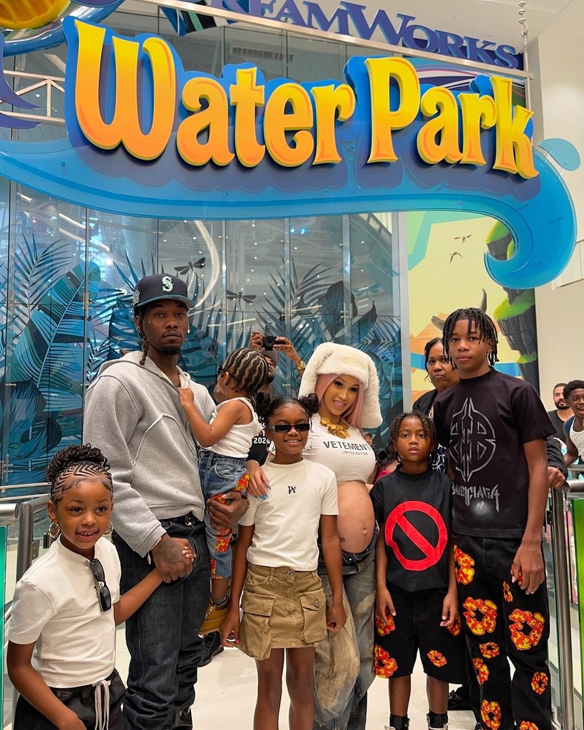 Cardi B and Offset at Waves third birthday