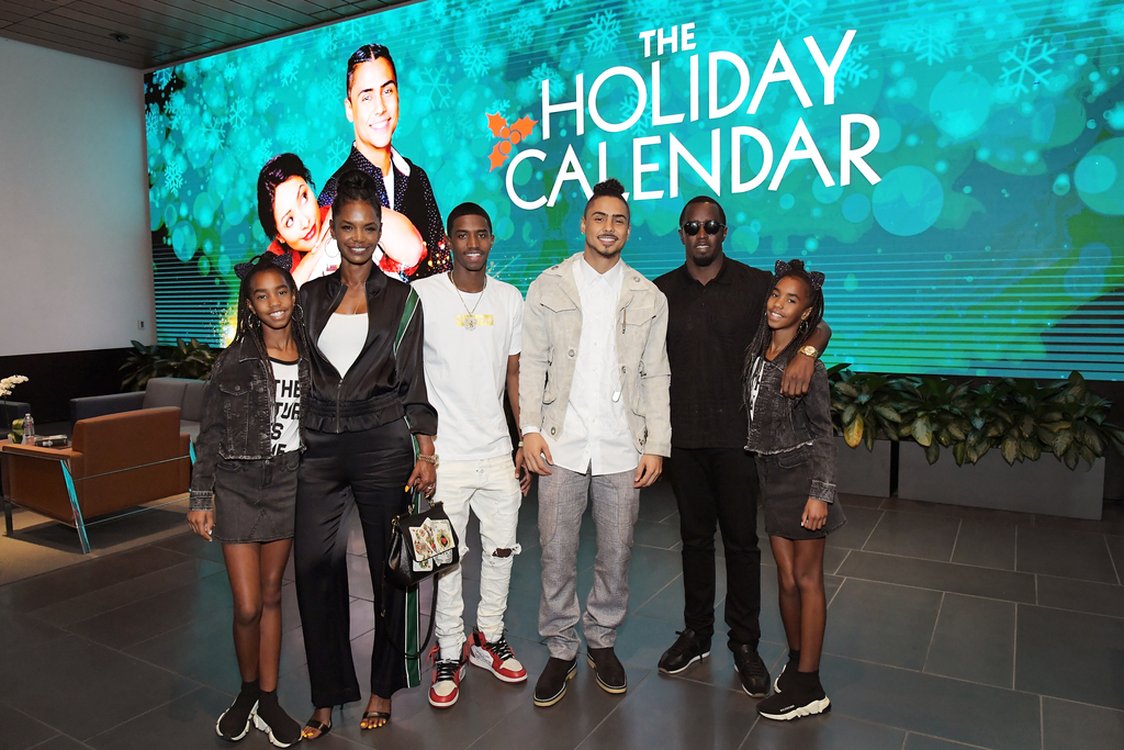 Kim Porter, Christian Casey Combs, Quincy Brown, Sean Diddy" Combs, DLila Star Combs and Jessie James Combs 