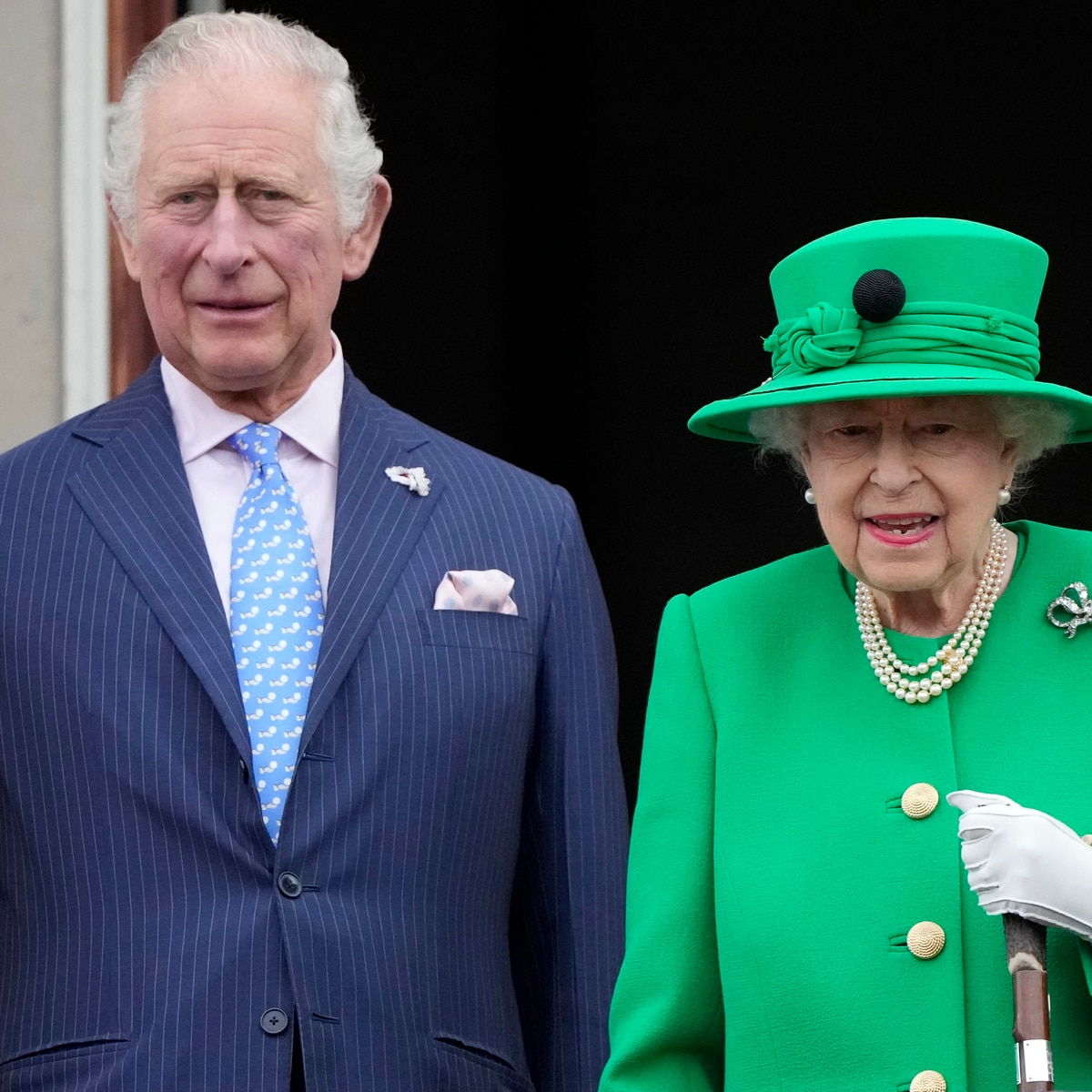 King Charles III and Queen Elizabeth II