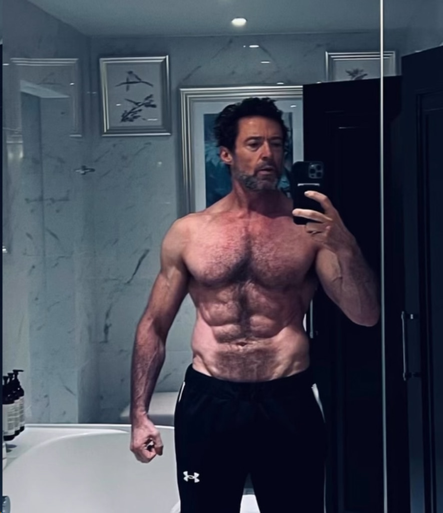 Hugh Jackman Proves He’s the Greatest Showman With Shirtless Selfie