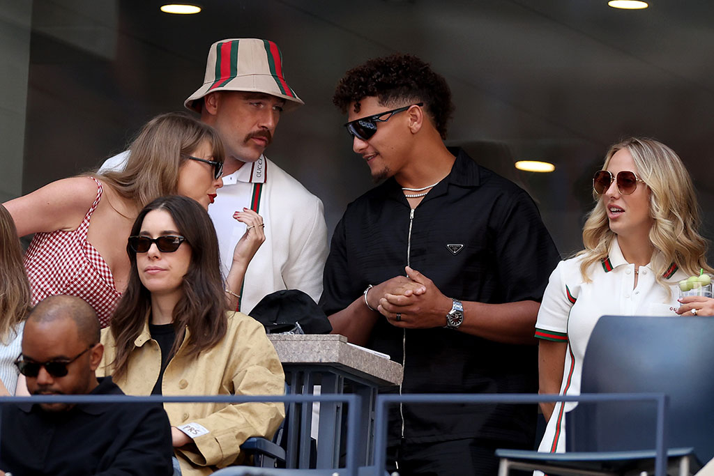Taylor Swift & Travis Kelce's Double Date With Patrick & Brittany Mahomes  at the 2024 U.S. Open
