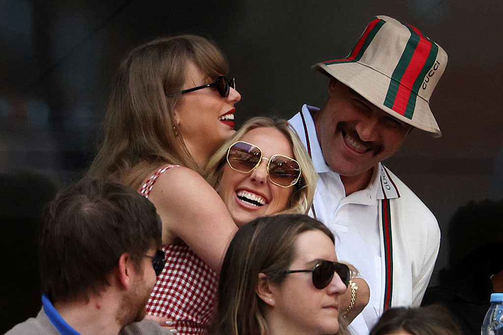 Taylor swift, Travis Kelce, Brittany Mahomes, 2024 U.S. Open