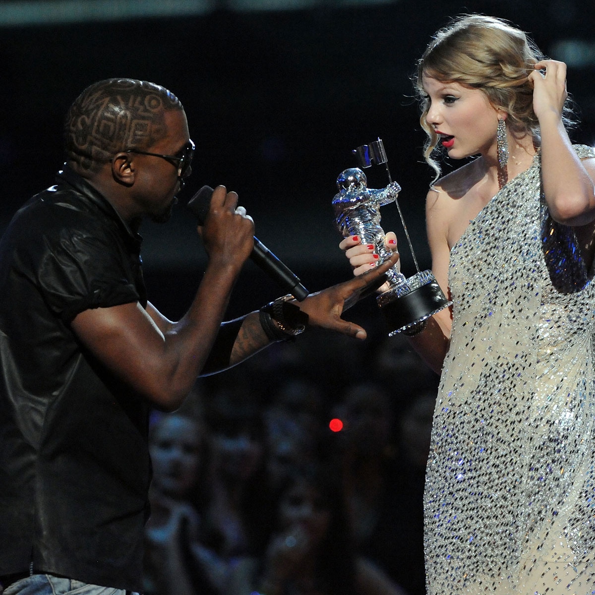 Revisiting Taylor Swift and Kanye West's MTV VMAs Feud 15 Years Later Revisiting Taylor Swift and Kanye West's MTV VMAs Feud 15 Years Later