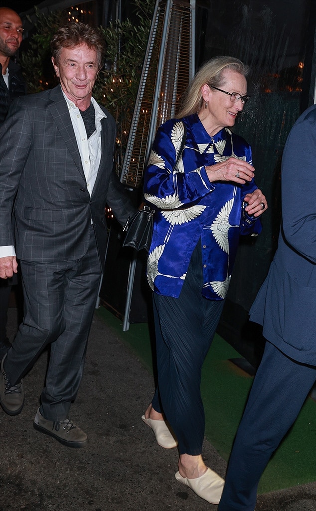 Meryl Streep และ Martin เล่าลือเรื่องโรแมนติกสั้น ๆ พร้อมเดตดินเนอร์