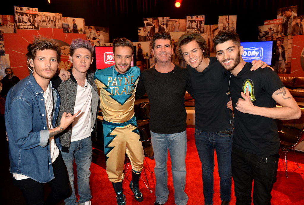 Harry Styles, Niall Horan, Louis Tomlinson, Liam Payne, Zayn Malik, Simon Cowell