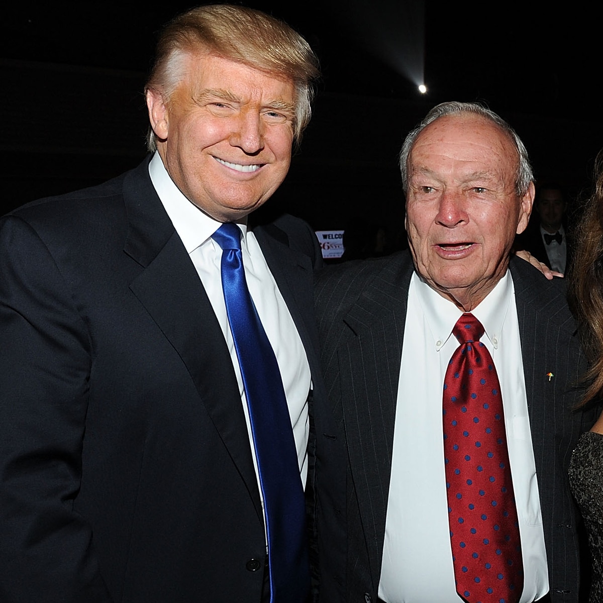 Donald Trump, Arnold Palmer, Melania Trump