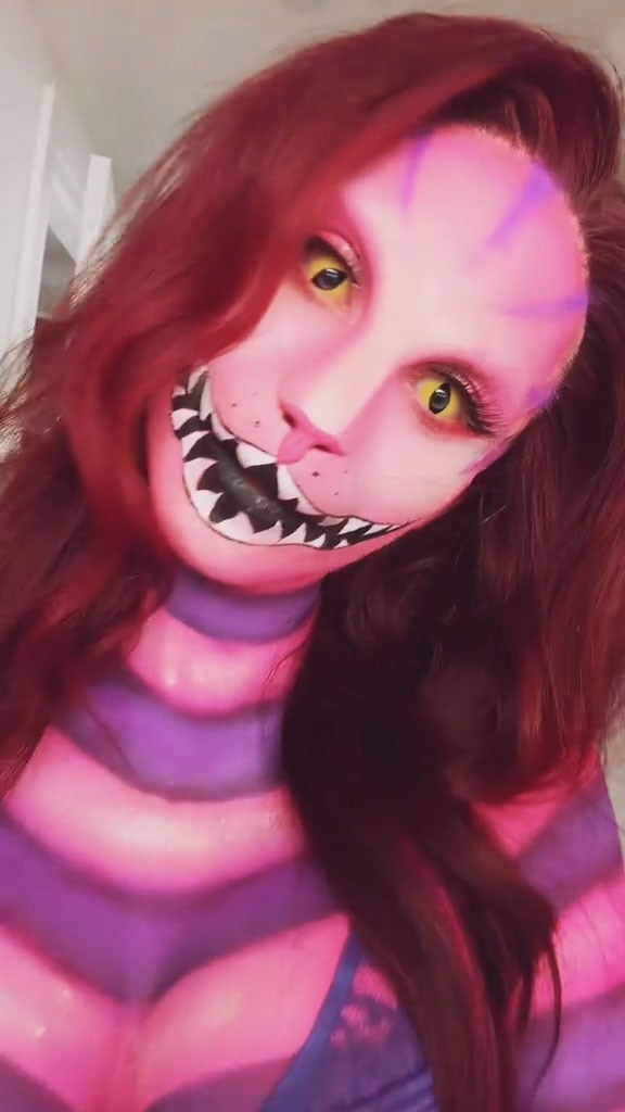 Alix Earle Debuts Transformation into Cheshire Cat for Halloween