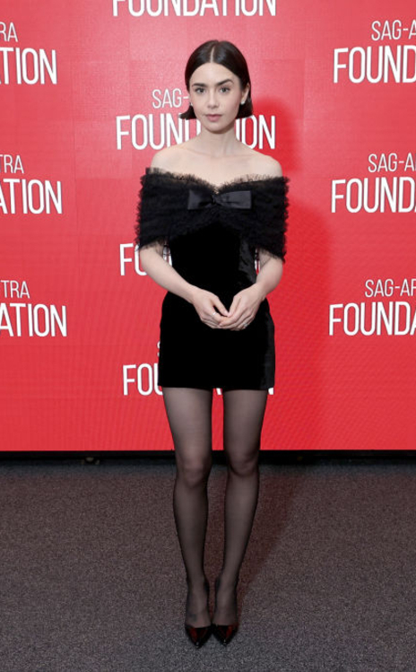 Lily Collins, Emily in Paris SAG-AFTRA Foundation Chat in NYC