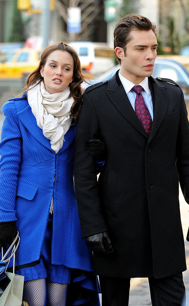 Ed Westwick and Leighton Meester Filming Gossip Girl in NYC 2009