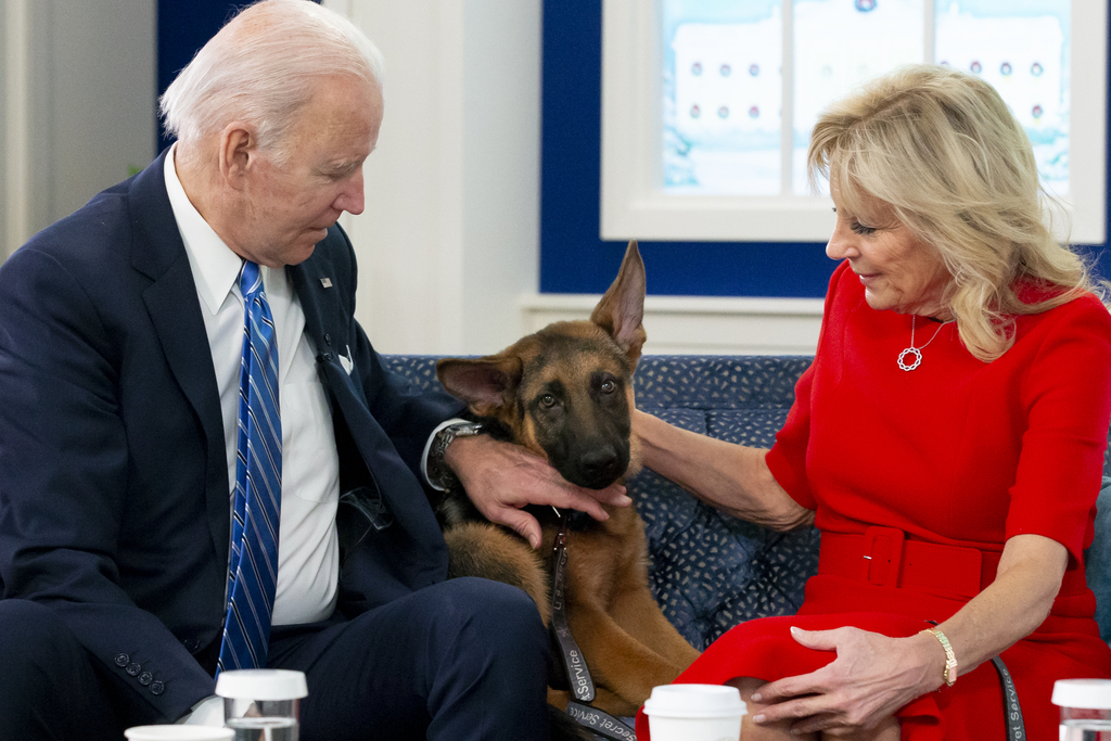 Joe Biden, Jill Biden, Commander, Dog, German Shepherd