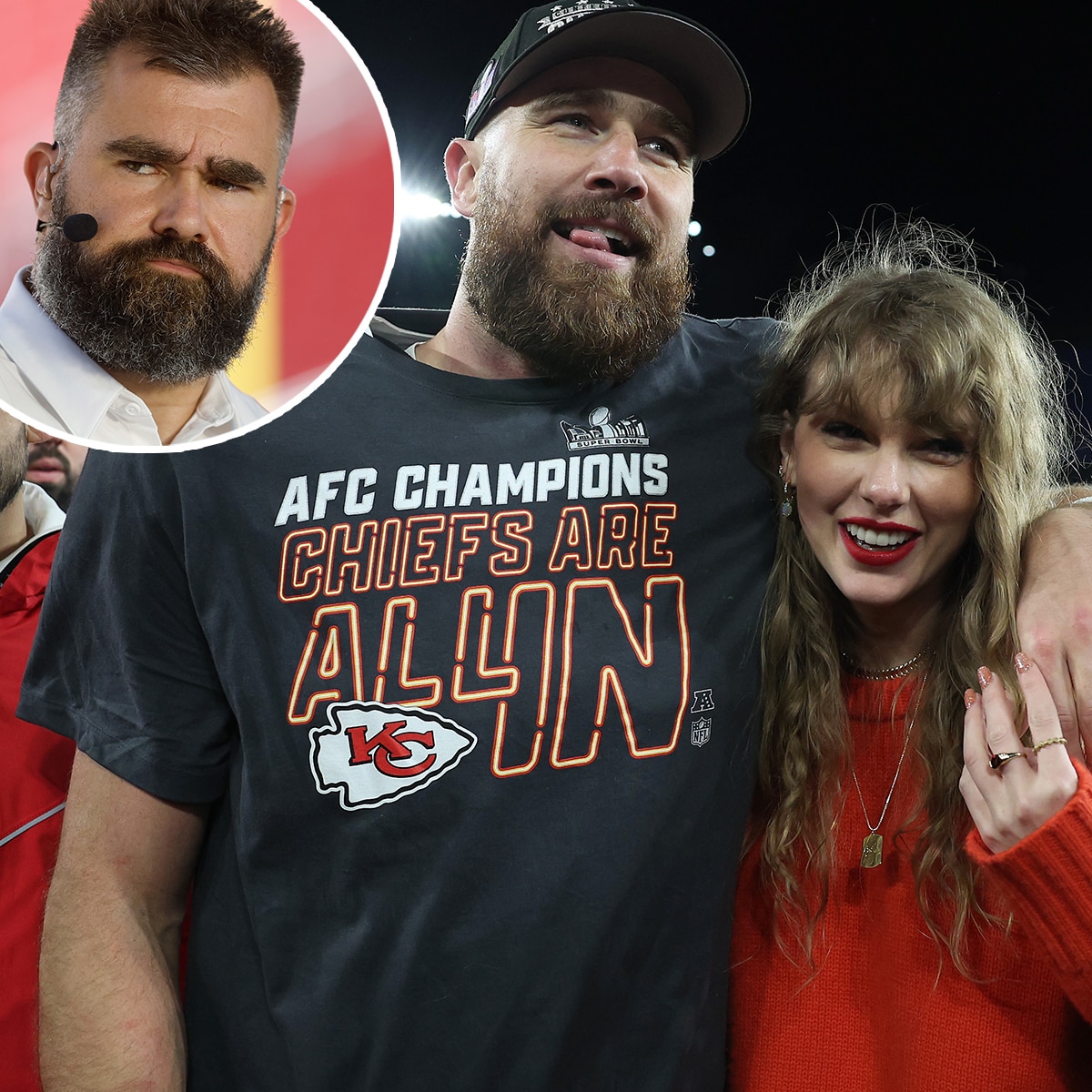 Jason Kelce, Taylor Swift, Travis Kelce