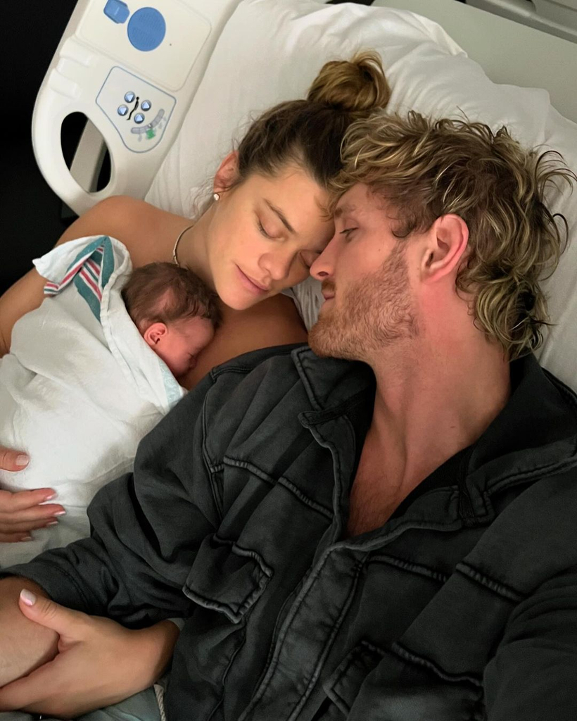 Logan Paul, Nina Agdal, Esmé Agdal Paul