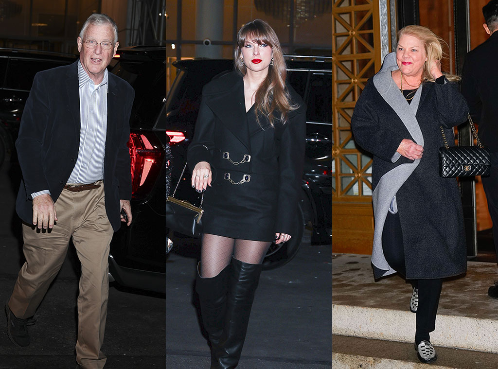 Scott Swift, Taylor Swift, Andrea Swift, NYC, 2025