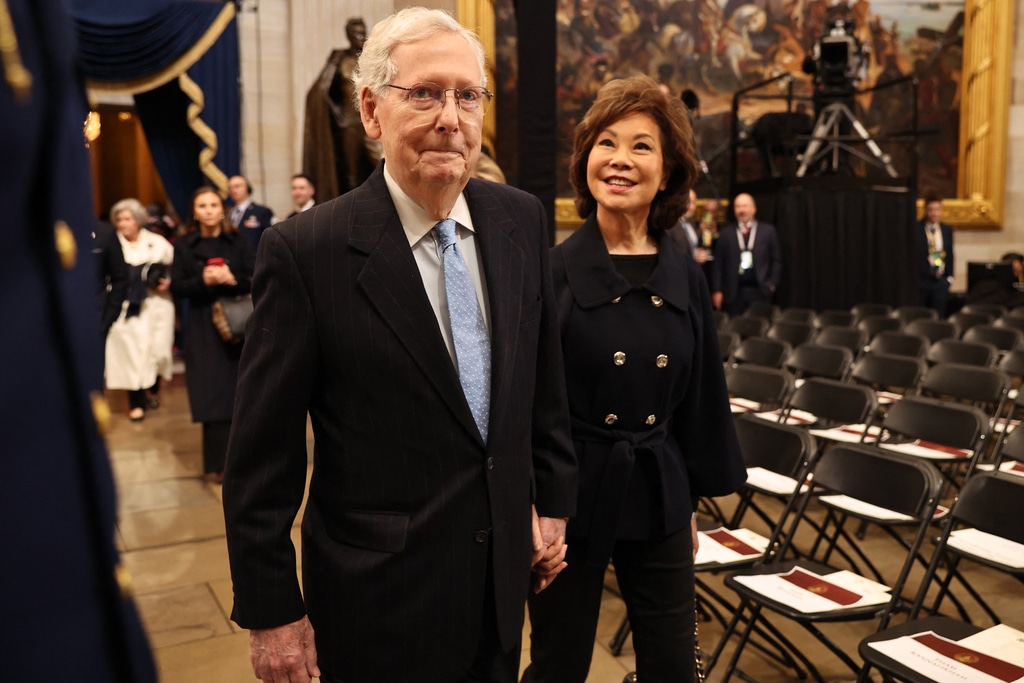 Trump Inauguration 2025: Mitch McConnell, Elaine Chao
