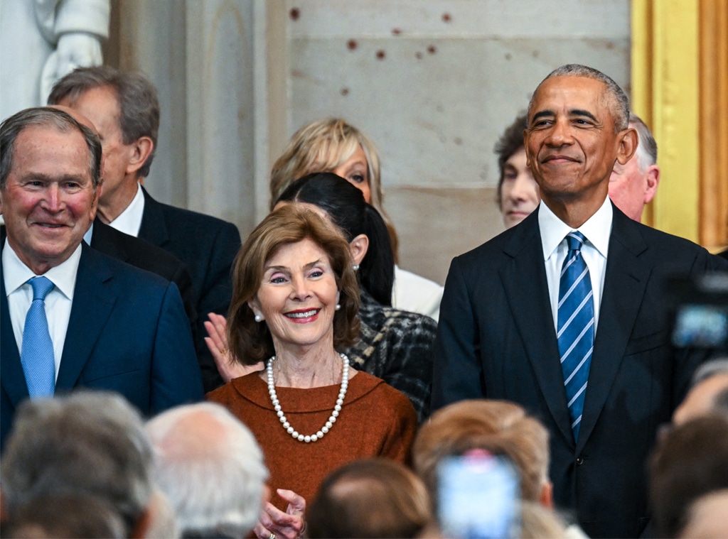 Trump Inauguration 2025, George W. Bush, Laura Bush, Barack Obama