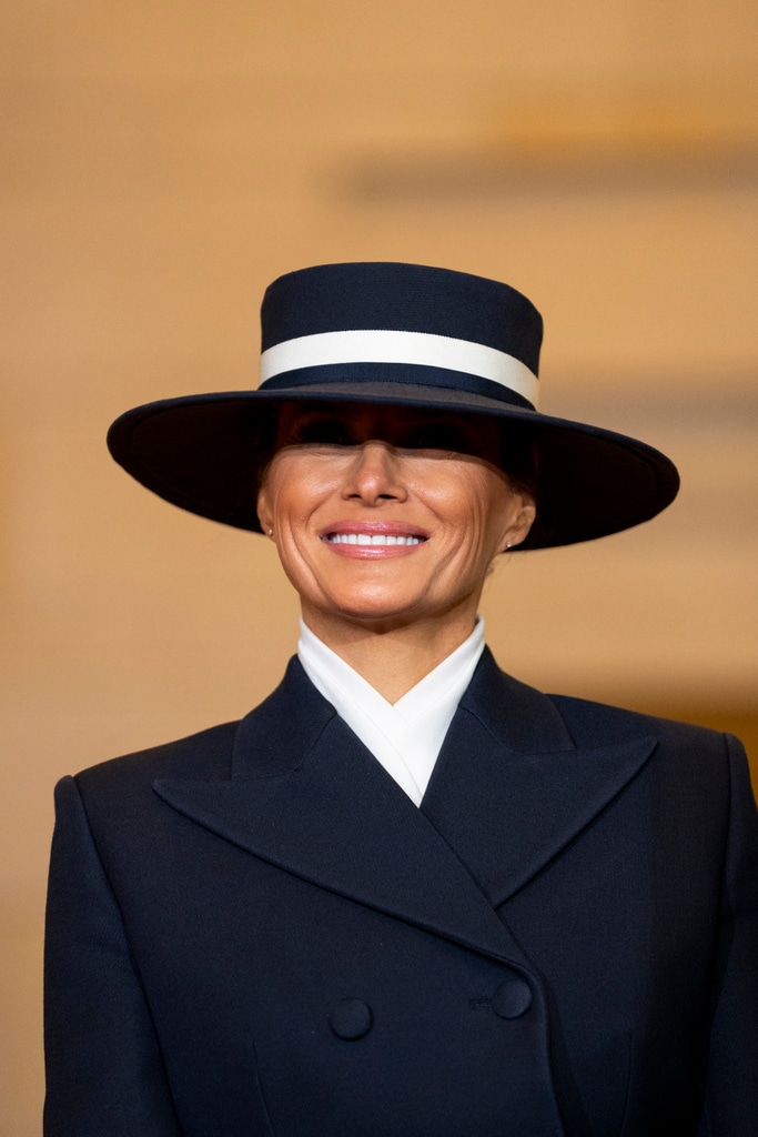 Melania Trump Inauguration Outfit Designer Melania Trump Inauguration Outfit, Hat Melania Trump Inauguration Outfit Designer Melania Trump Inauguration Outfit, Hat